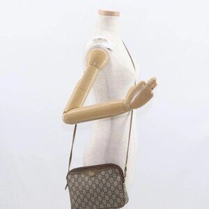 GUCCI GG Plus Supreme Shoulder Bag PVC Beige